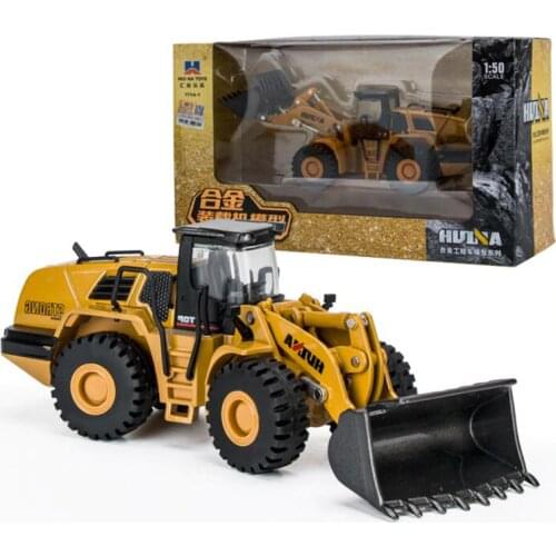 1/50 Scale Truck Model Die-cast Alloy Metal Car Excavator Loader Truck Vehicle Model Toy Engineering Toy for Kids Collection