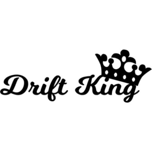 Fashion and Novelty DRIFT KING Decals High Quality Car Decoration Personality PVC Waterproof Decals Cover Scratches Waterproof