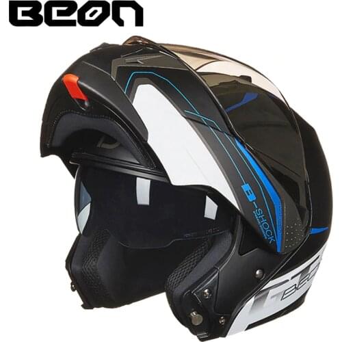 BEON casco modular moto motorcycle helmet Double Lens capacete motocross off road casque B700