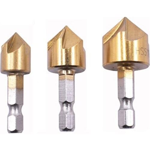 Countersink Drill Bit Set HSS Countersink Drill Bit Set High Speed Steel Woodworking Tool Set Countersink Drill Bits