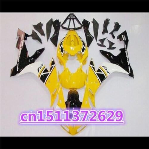 Bo 100%new YZFR1 Fairing kit for YZF R1 04 05 06 YZF-R1 04-06 YZF1000 yellow white black YZF R1 2004 2005 2006 fairing parts