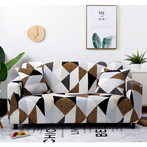 Stretch Sofa Covers Furniture Protector Polyester Loveseat Couch Cover l 1/2/3/4-seater Arm Chair Cover for Living Room