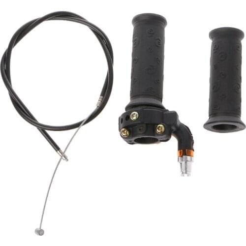 Twist Throttle Accelerator Grip + Cable For 47cc 49cc Mini Dirt Bike Quad Pocket