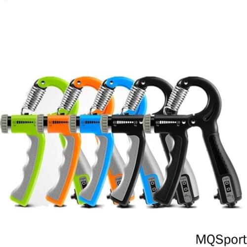 R-Shape Hand Grip Adjustable Countable Finger Pinch Heavy Exerciser 10-50kg Wrist Training Carpal Expander Home Fitness Device