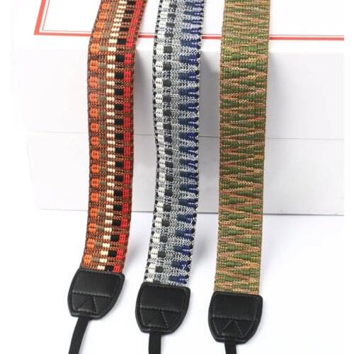 Camera Strap Ethnic Retro Photo Cotton Yard Neck Shoulder Hand Strap Micro-single DSLR Camera for Canon Nikon Pentax