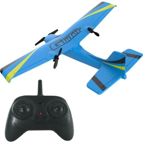 2.4G 2CH Remote Control Plane EPP Foam Glider Airplane Gyro Wingspan Kids Robot RC Plane Toys for Gifts