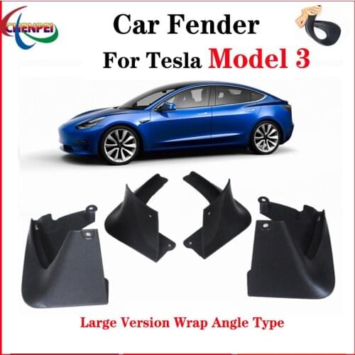 4pcs Special Fender For Tesla Model 3 2017-2019 Car Fender Auto Mudguard Tire Supplies Car Decorate Accessories