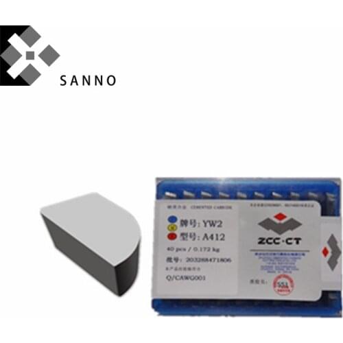 40PCS carbide welding inserts CNC brazed insert YW1, YW2, YT5, YT14, YT15, YG6, YG8, YC45 A412 CNC cutting blade braze inserts