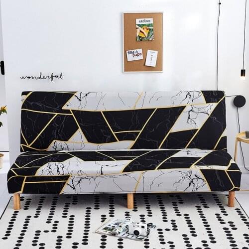 High-quaility Sofa Cover All-wraped Spandex Elastic Stretch Armless Folding Sofa Cover Protection Pad Sofa Towel