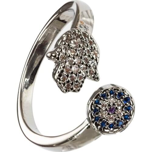 WANGAIYAO Creative Jewelry Lucky Eye Hand Ring European and American Simple Opening Adjustable Ring Bracelet