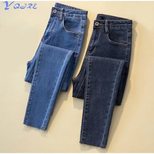 YQJRE Womens High Jeans