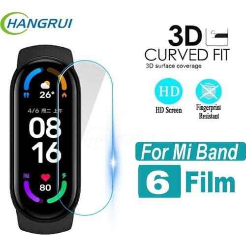 Mi Band 6 Protective Film Screen Protector For XiaoMi Mi Band 6 MiBand 6 Mi6 Band6 Smart Wristband Protector Glass Hydrogel Film