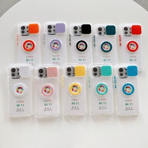 Armor Ring Holder Lens Camera Protection Case For Xiaomi 11 pro 11i redmi 9 a c t poco m3 pro f3 note 10 9 pro max 9t 10s Cover