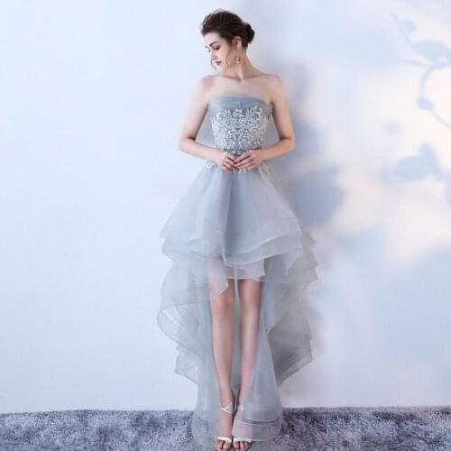 Women Sexy Gery Lace Dress Embroidered Mesh Tulle Slim Elegant Lady Princess Wedding Ball Gown Party Dresses female Vestidos