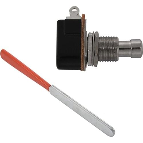 1x Guitar Fret Crowning Luthier File Stainless Steel & 1x Guitar Pedal 2 Pin Momentary Effects Push Button Foot Switch