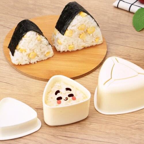 3PCS/Set Sushi Mold Onigiri Rice Ball Food Press Triangular Sushi Maker Mold Japanese Bento Kitchen Gadget Sets Japanese Food