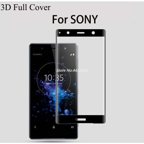 3D Tempered Glass for Sony Xperia XA XA1 XA2 Ultra Plus X XP XZ XZ2 XZS XZ1 Compact Premium Glass Curved Full Cover For Sony 4D