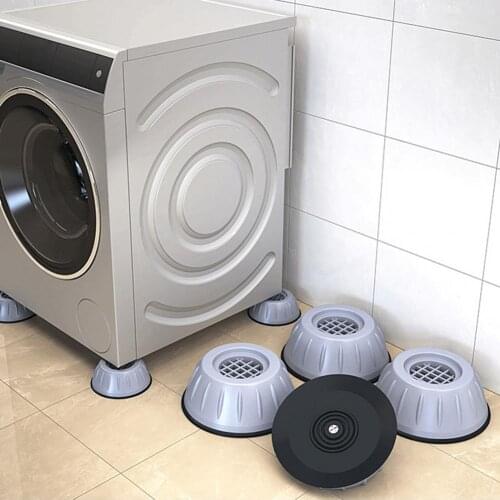 4Pcs Universal Anti-Vibration Noise-reducing Shock-absorbing Washing Machine Feet Protection Mat Pad for Home