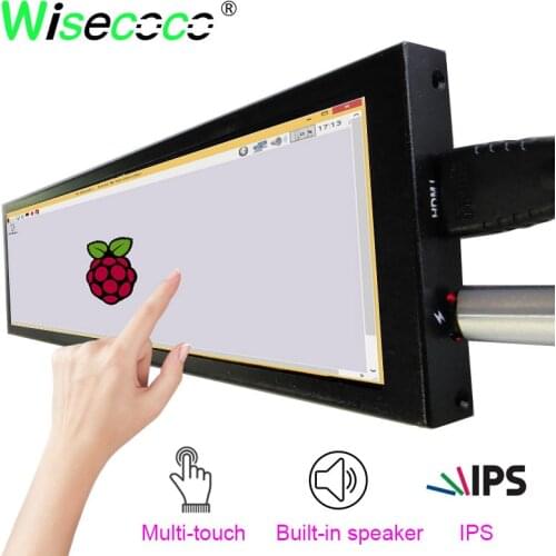 8.8 inch 1920x480 IPS touch monitor with Built-in speaker for Windows computer and raspberry pi Aida 64 monitor