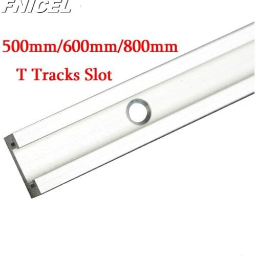 20/24/31.5Inch Aluminium T-track Woodworking T-slot Miter Track/Slot 500mm/600mm/800mm T Tracks For Router Table Drop Shipping