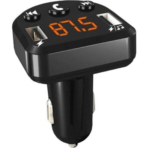 Handsfree Car Kit Wireless FM Transmitter LCD MP3 Player Dual USB AUX Phone Charger For IPhone Car Player