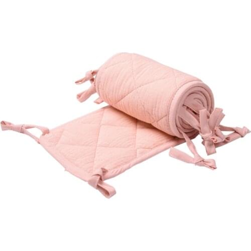 Crib Bumper Baby Cot Bumper Wrap Around Protection Safe Teething Guard Wrap Baby Proofing Edge and Corner Guard D5QA