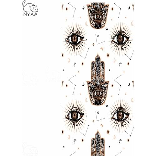 Evil Eye Hamsa by Ismot Esha Bath Towel Mandala Beach Towel Hand Blue Rectangle Beach Mat 70x140cm Peacock Feather Thin Blanket