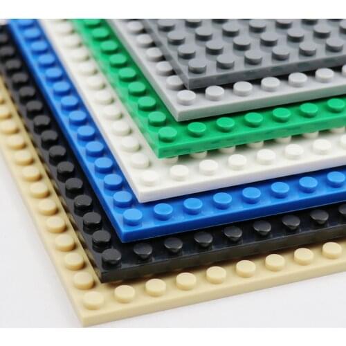 Double Sided Baseplate 16x16 Dots Building Blocks Figures Base Plate MOC Parts Children Toys 5 Pieces