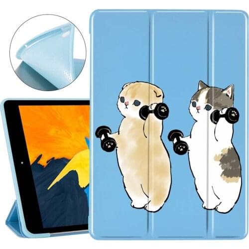 Sport Cat Tablet Case for Ipad Mini 2 3 4 Cover Folding Holder Function for Ipad Air 1 2 3 7th Generation 11 Pro 2018 2020