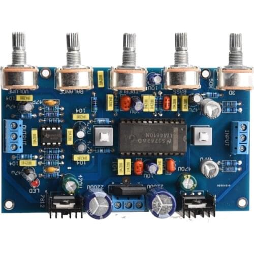 DIY HIFI Audio fever tone amplifier board LM4610 tone +NE5532 pre-amplifier board