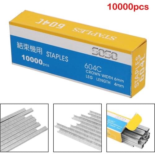 DIYWORK 10000Pcs/set Stainless Steel Silver Garden Tools For Nail Gun Tape Tool Branch Machine Door Shaped Staples