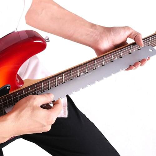 Bass Fingerboard Measure Electric Guitar Fretboard Frets Neck Notched Ruler Fret Fingerboard Straight Edge Ruler Measuring