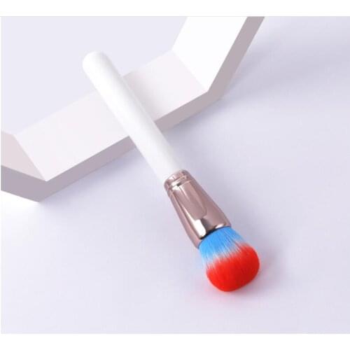 Single makeup brushes round head brush four-color hair loose powder makeup tool