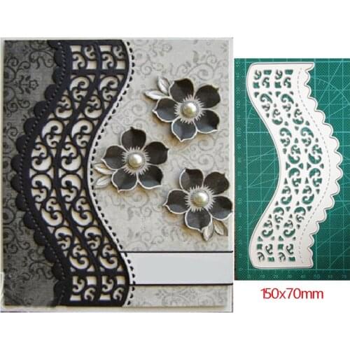Craft dies Metal Cutting Dies Lace Strip Fence Scrapbooking dies Decoration Embossing die cut Handcraft Dies Cutting New 2021
