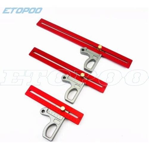 200/300/400mm 45 degree ruler Aluminum marking Ruler Height Ruler Woodworking Scriber Woodworking Scribe Gauge Measuring Tool