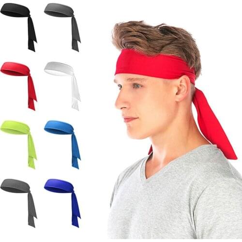 Fashion anti sweat and sweat absorbing Tie Version hair band mens riding and running magic fabric polyester sports Headband