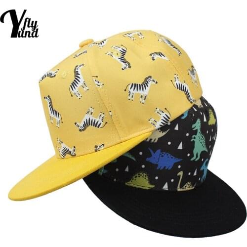 Yundfly Fashion Rainbow Print Infant Baseball Caps Cute Cartoon Animals Pattern Sunscreen Hats Children Bonnet Holiday Gifts