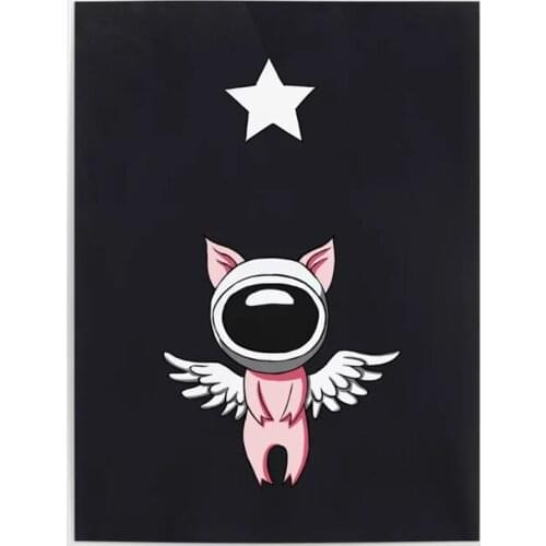 Home Decoration Hd Print Modular Pictures Piglet in Space Canvas Painting Wall Artwork Anime Poster For Living Room No Framework