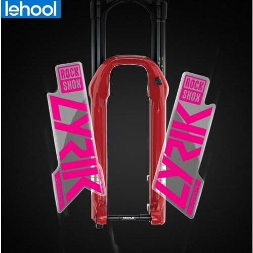 2020 rockshox lyrik front fork sticker mountain bike waterproof front fork stickers bicycle decoration transparent bottom