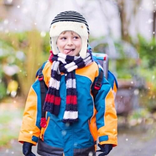 New Hot Winter Hat With Earmuffs Childrens Crochet Hat Warm Knit Hat For Boys And Girls Cotton Fabric Does Not Hurt The Skin