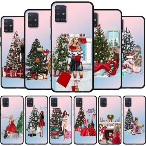 New Year Merry Christmas Phone Case For Samsung Galaxy A51 A71 A21s A11 A31 A41 A91 A12 A32 A42 A52 A22 5G A02s A01 Cover Capa