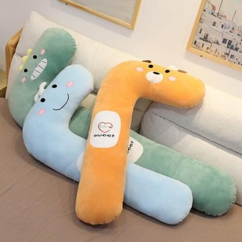 100cm Sleeping Clamp Leg Plush Pillow Soft Animals Cartoon Piggy Bear Duck Whale Husky Dinosaur Stuffed Toy Bed Cushion Gifts