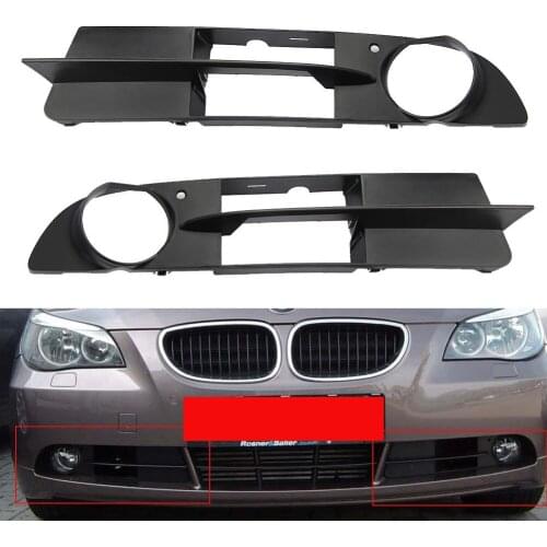 2 x Fog light Covers Front Bumper 04-07 Fit For BMW E60 E61 525i