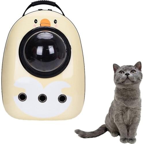 Pet Cat Backpack Breathable Astronaut Space Capsule Backpack for Cats Outdoor Travel Portable Small Dogs Travel Bag Pet Product