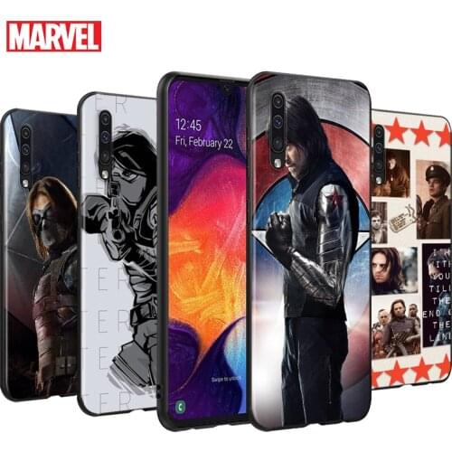 Marvel Winter Soldier White Wolf For Samsung Galaxy A90 A80 A70S A60 A50S A40S A30S A20E A10S A2 Core 5G Black Soft Phone Case