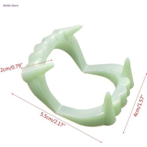 Glow In The Dark Vampire Fangs Plastic Teeth Costume Accessory Party Favors