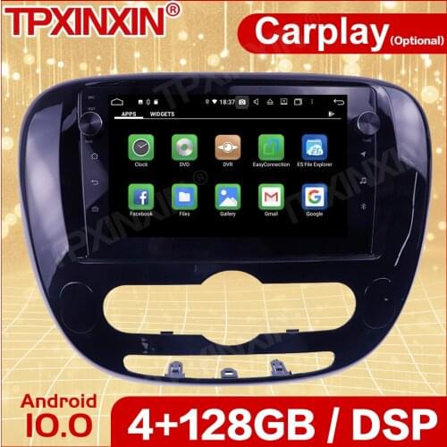 Wireless Carplay Car Android 10 Stereo Receiver For KIA SOUL 2 2013 2014 2015 2016 2017 2018 Radio Audio Head Unit Player Screen