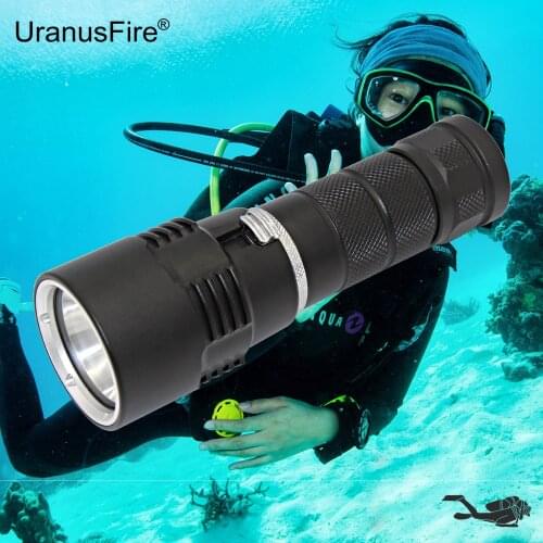 LED Diving Flashlight Underwater Torch Waterproof Flashlight XM-L2 Portable 26650 Fishing Lamp