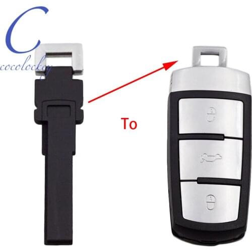 Smart Remote Key shell Case Fob for cc passat magotan 3 Buttons emergency blade