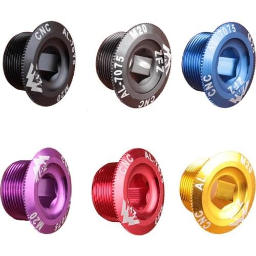 Bicycle Crank Cover Screw Cap M20 M15 M18 MTB Crankset Crank Cover Aluminum BMX Road Bike Fitting Cycling Riding Accessories